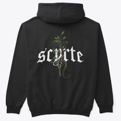 GREEN Snake Hoodie - BLACK