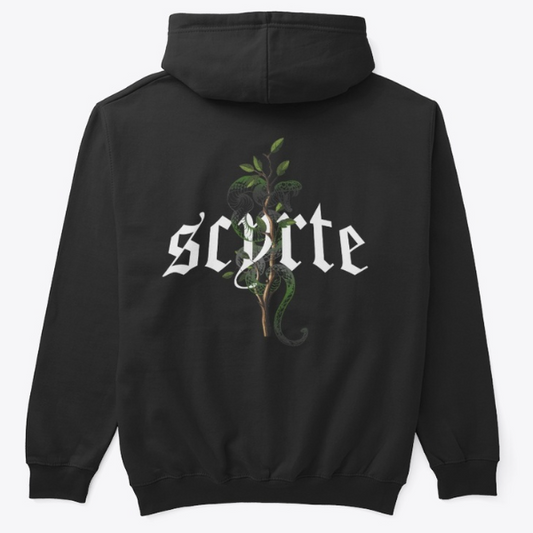 GREEN Snake Hoodie - BLACK