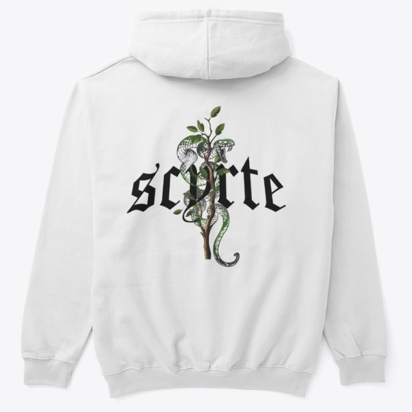 GREEN Snake Hoodie - BLANC