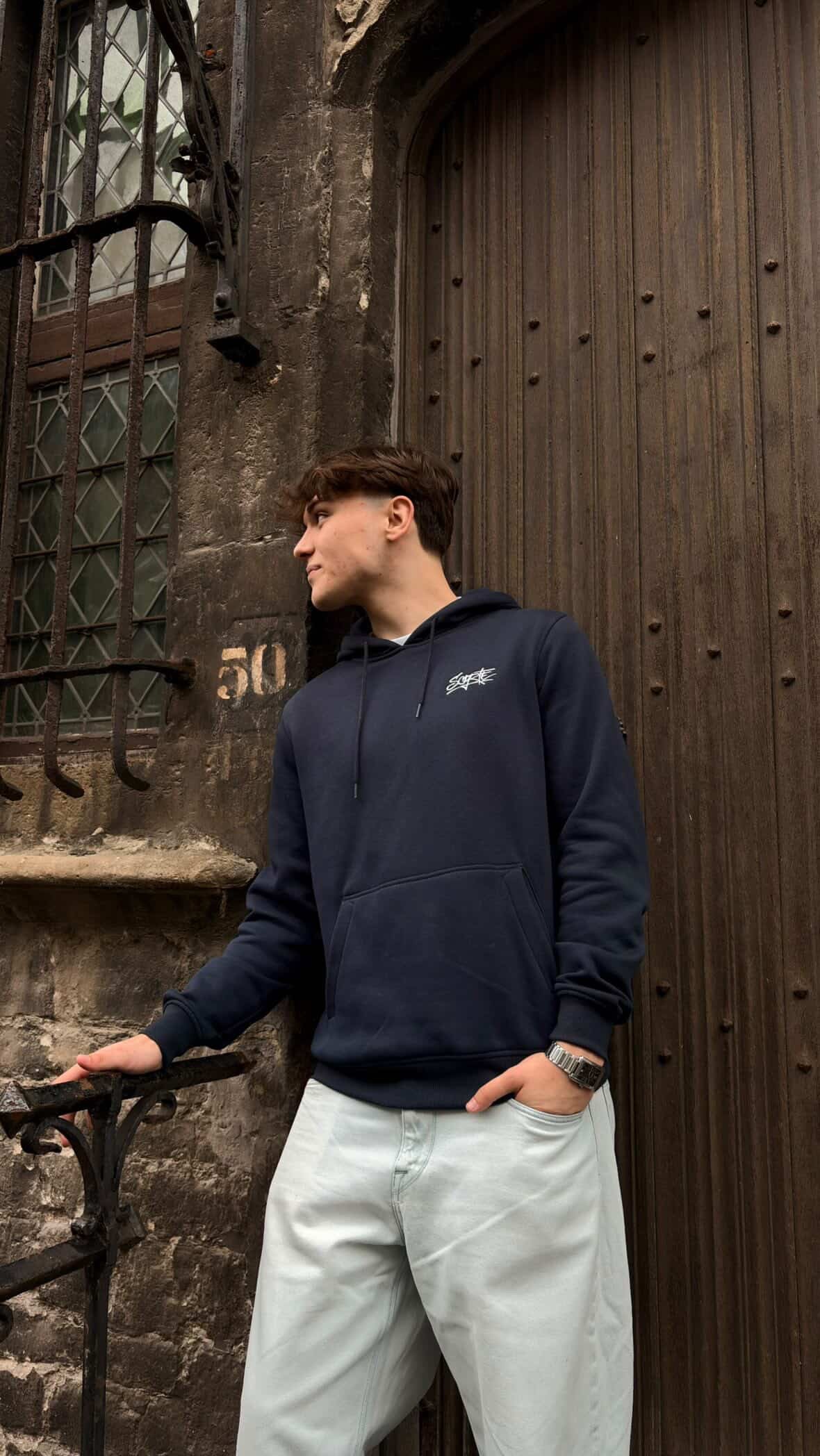 C'est La Fucking Vie Hoodie - NAVY BLUE