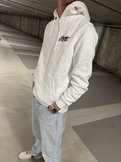 Sweat à capuche C'est La Fucking Vie - BLANC