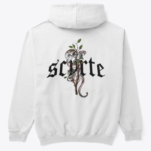 RED Snake Hoodie - WHITE