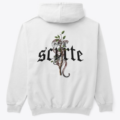 RED Snake Hoodie - WHITE