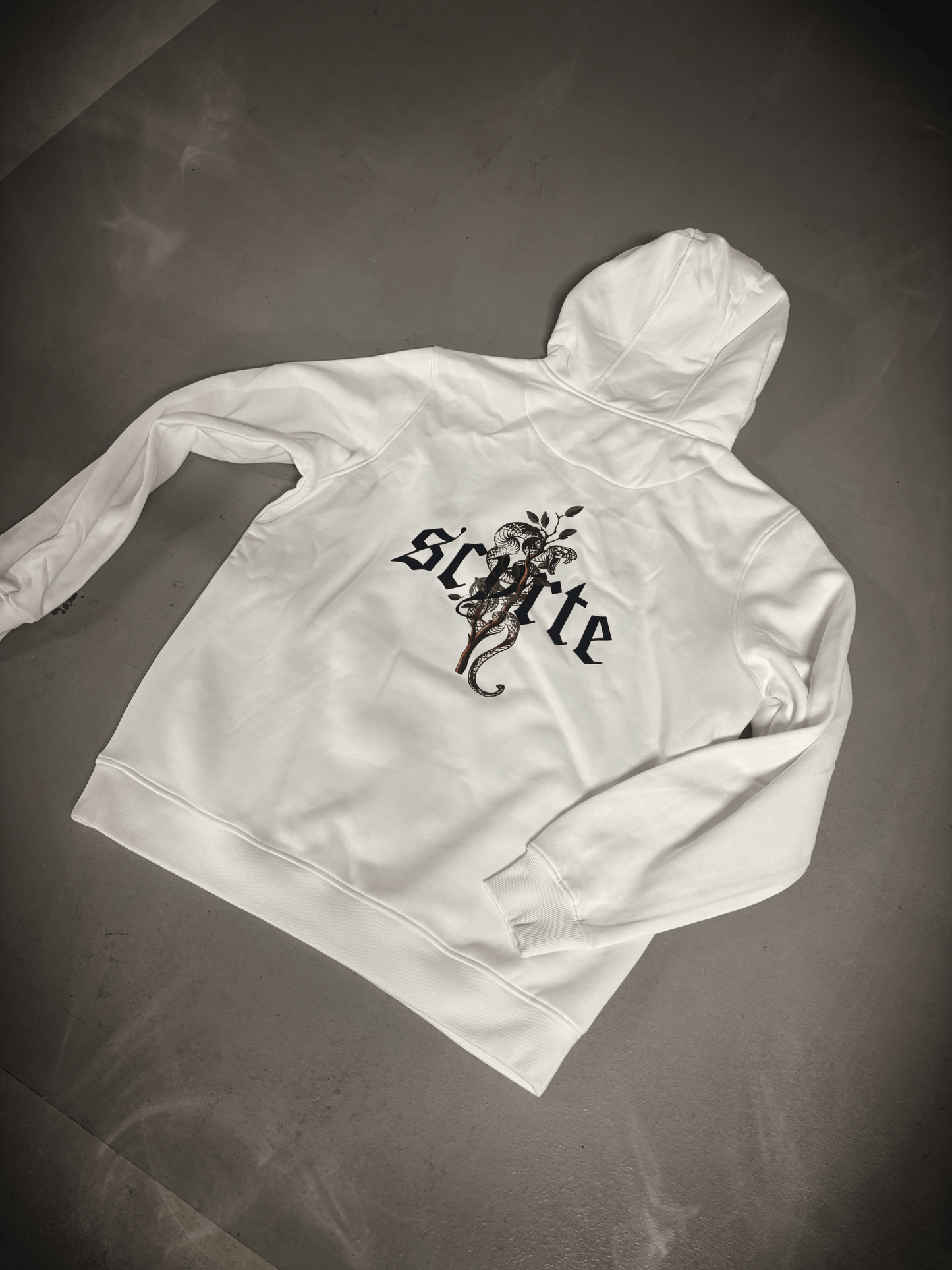 RED Snake Hoodie - WHITE