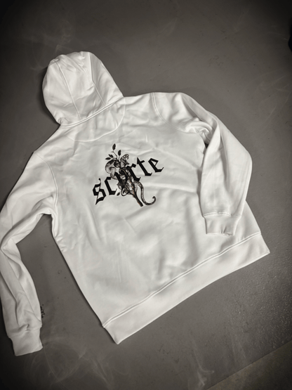 RED Snake Hoodie - WHITE