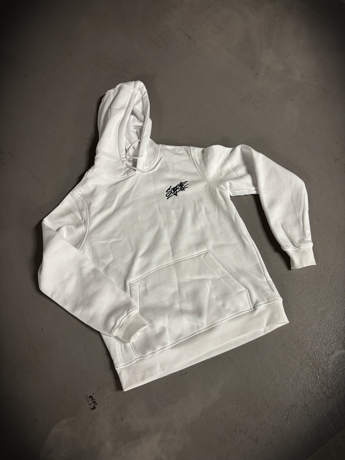 Sweat à capuche C'est La Fucking Vie - BLANC